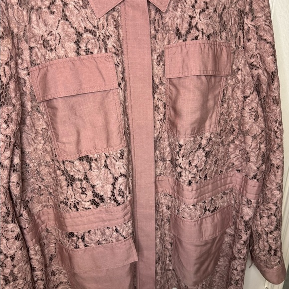 LANE BRYANT Womens Pink Pocketed Button Up Cardigan Plus 18/20.  #120 - Picture 4 of 13